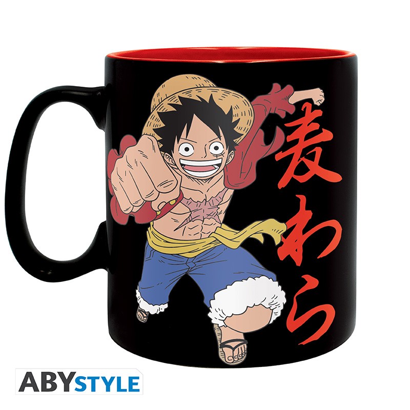 Mug One Piece en céramique 320 ml - Luffy & Emblème
